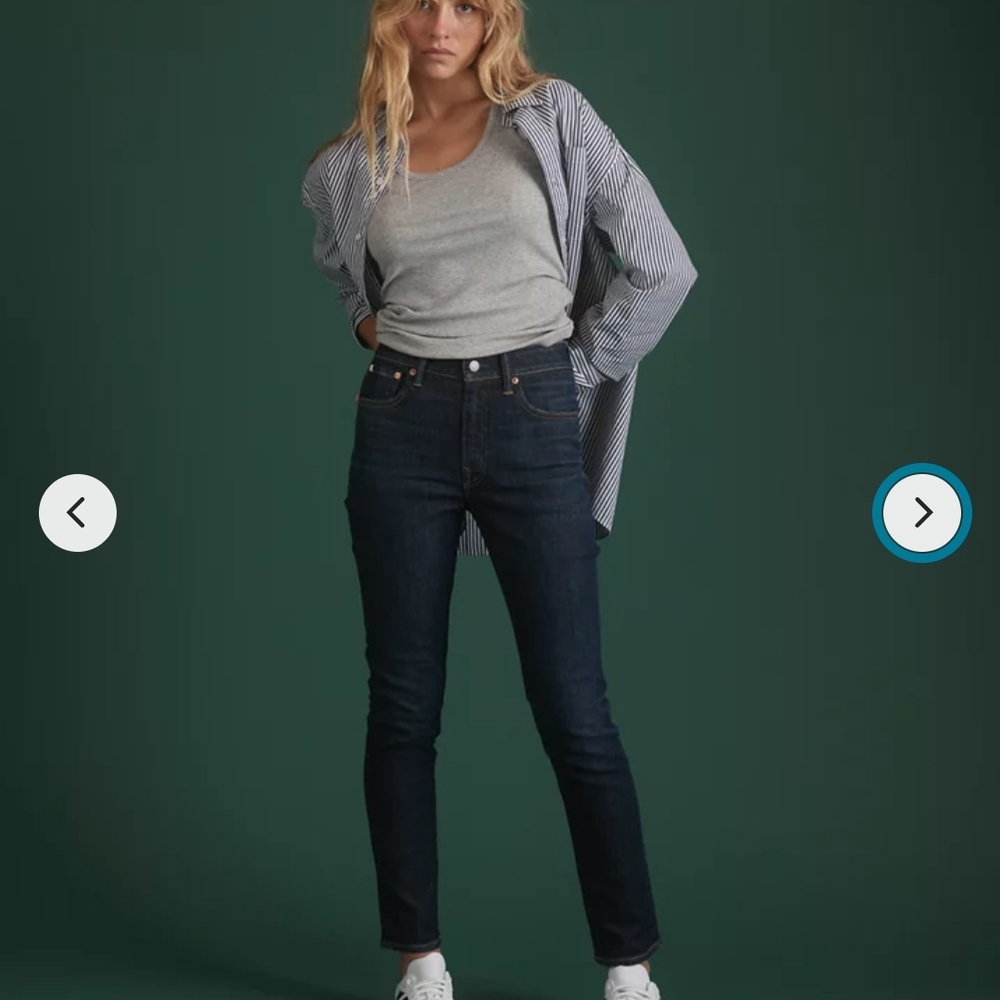 American Eagle Outfitters Dark Blue High Rise Jeans